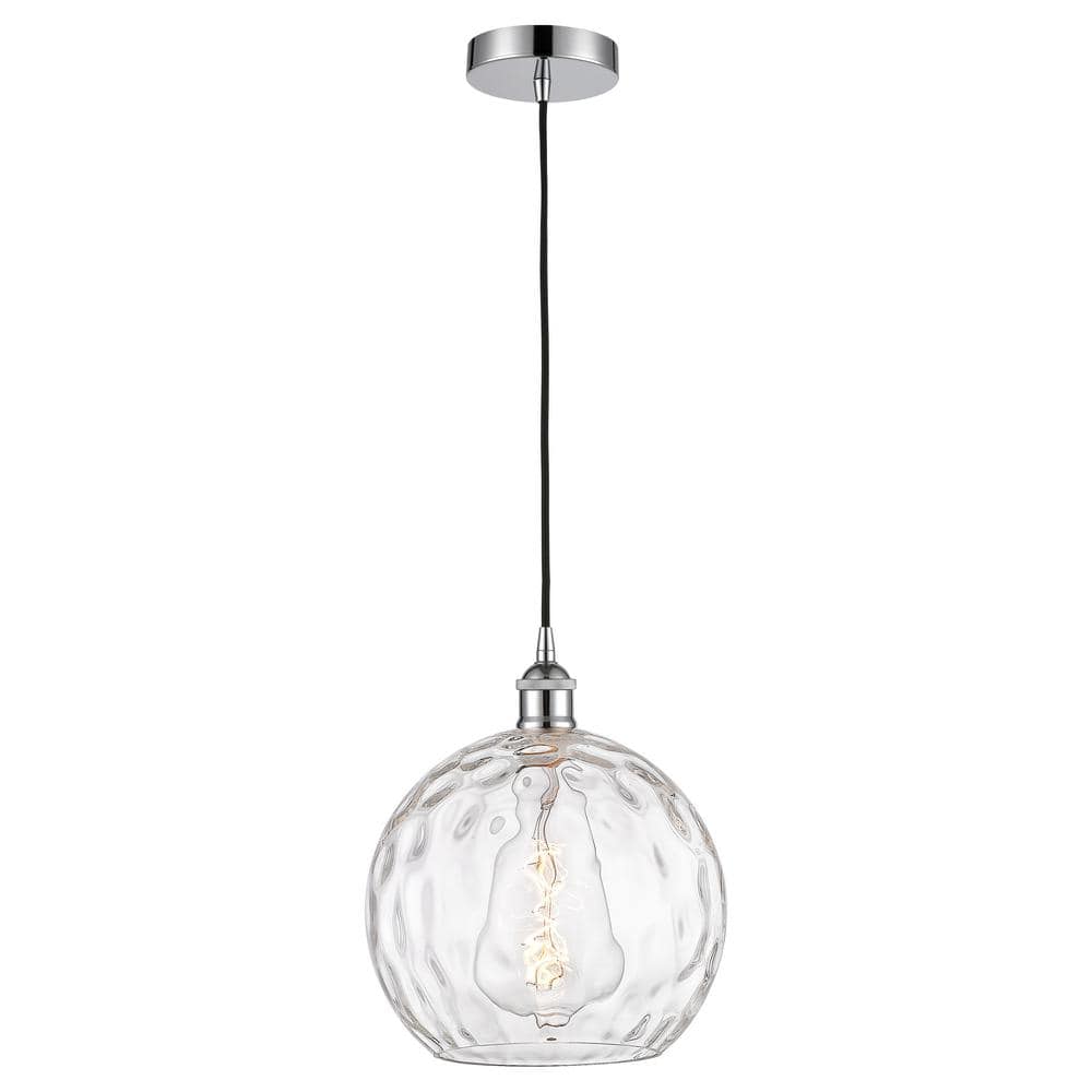 Athens Clear Glass Mini Pendant Light with Polished Chrome Finish
