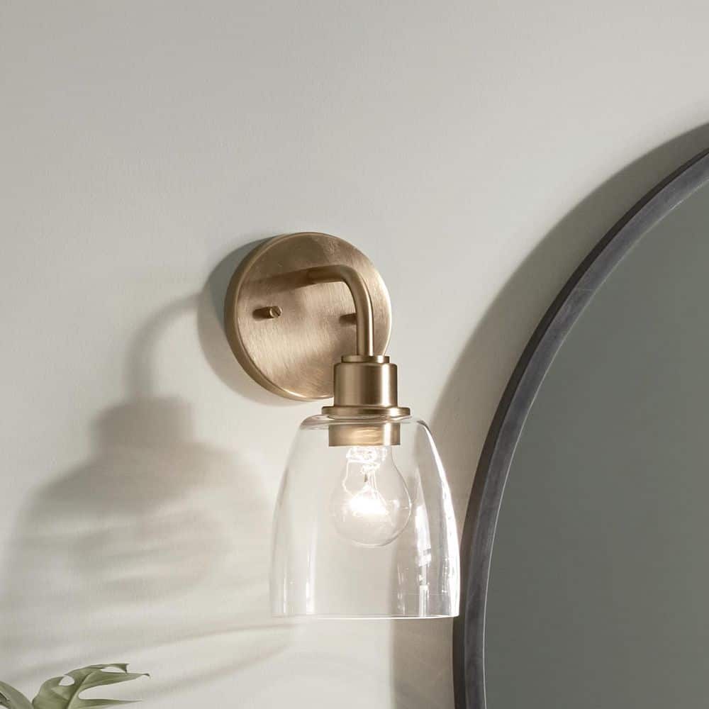 Aviv 24" 2 Light Wall Sconce With Clear Glass, Champagne Bronze Prvw Vr~202299993 - View #3