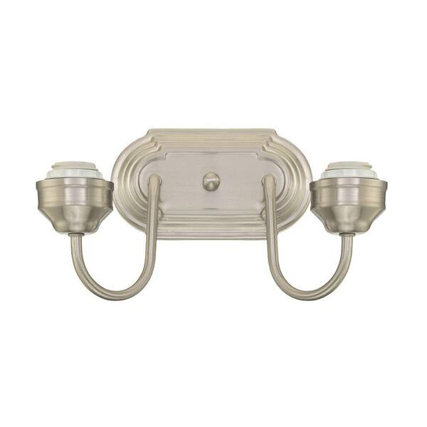 Westinghouse 2-Light Brushed Nickel Wall Fixture