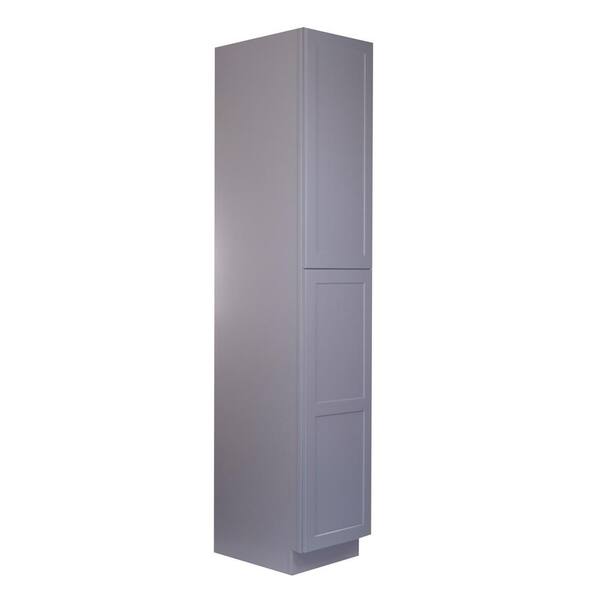 Bremen Cabinetry Bremen 24-in. W x 24-in. D x 84-in. H Gray Plywood Assembled Pantry Kitchen Cabinet with Soft Close