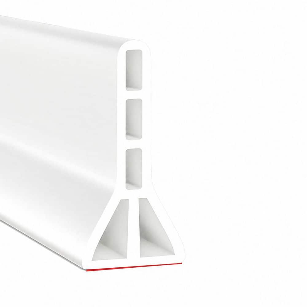 67 in. L x 3 in. H White Collapsible Shower Water Dam Shower Threshold Water Barrier price history on PriceWatchPro