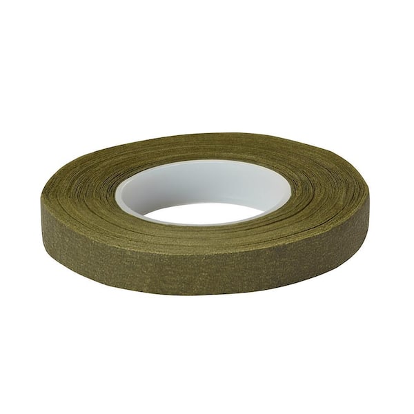 0.5 in. W Olive Green Floratape Stem Wrap (Pack of 12)