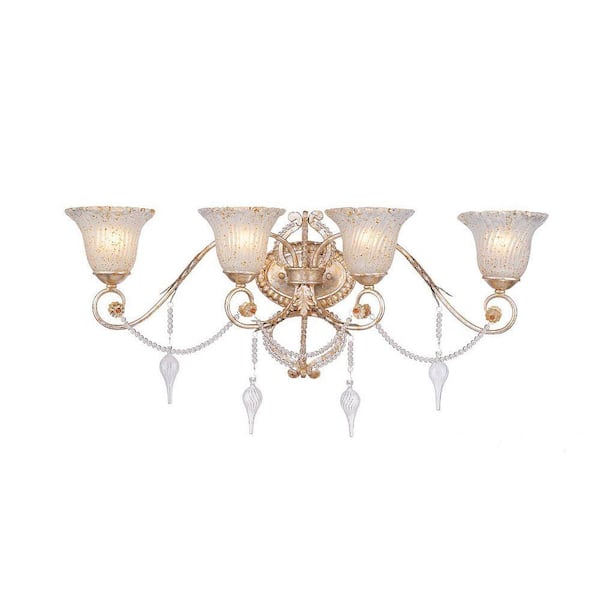 Allure 4-Light Antique Silver Wall Sconce-DISCONTINUED