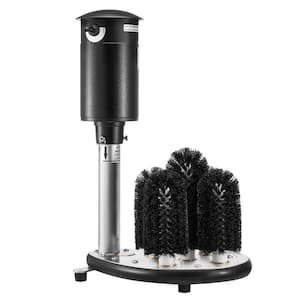 Electric Commercial Glass Washer, 5-Brush Bottle Brush, 1200-Cups/Hour Wine Glass Cleaning Machine, Glass Washer