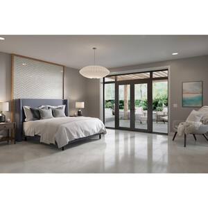Sterlina White 11.81 in. x 23.62 in. Polished Marble Look Porcelain Floor and Wall Tile (15.504 sq. ft./Case)