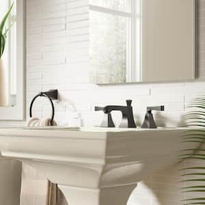 Memoirs 8 in. Widespread 2-Handle Water-Saving Bathroom Faucet with Deco Lever Handle in Oil-Rubbed Bronze