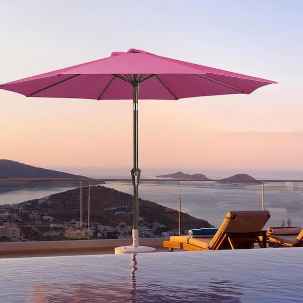 9 ft patio umbrella pink 9FT Custom for Outdoor Market Table*40 This 9 FT market umbrella helps shield you from sultry sunbeams or surprise showers on your patio or deck Garvee 9 ft Fringe Patio
