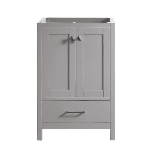 Virtu USA Caroline Madison 24 in. W x 22 in. D Bath Vanity Cabinet Only in Cashmere Grey