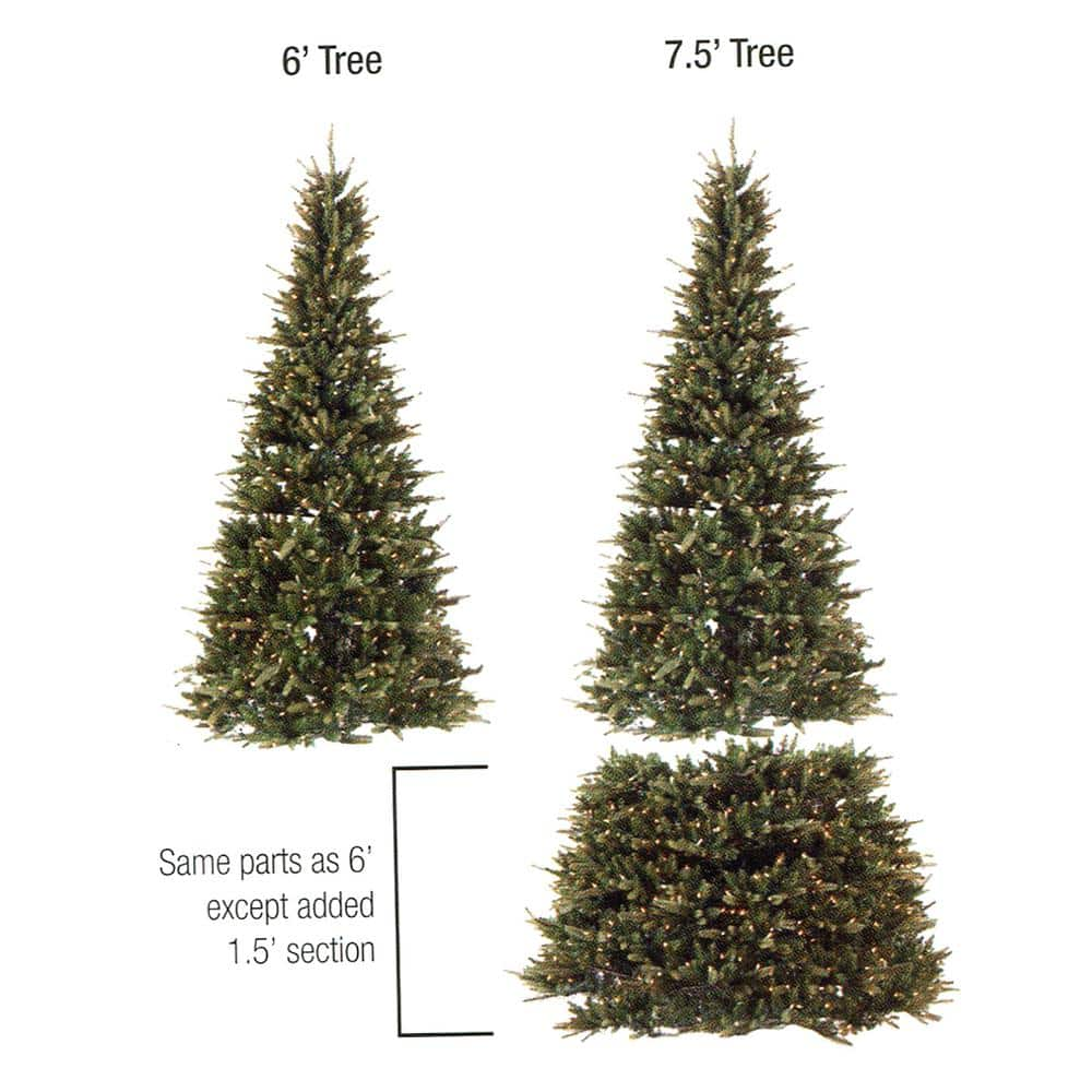 GKI/Bethlehem Lighting 6 ft. with 7.5 ft. Pre-Lit Extend-A-Tree ...