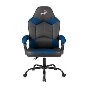 LA Dodgers Oversized Black Polyurethane Office Chair with Reclining Back
