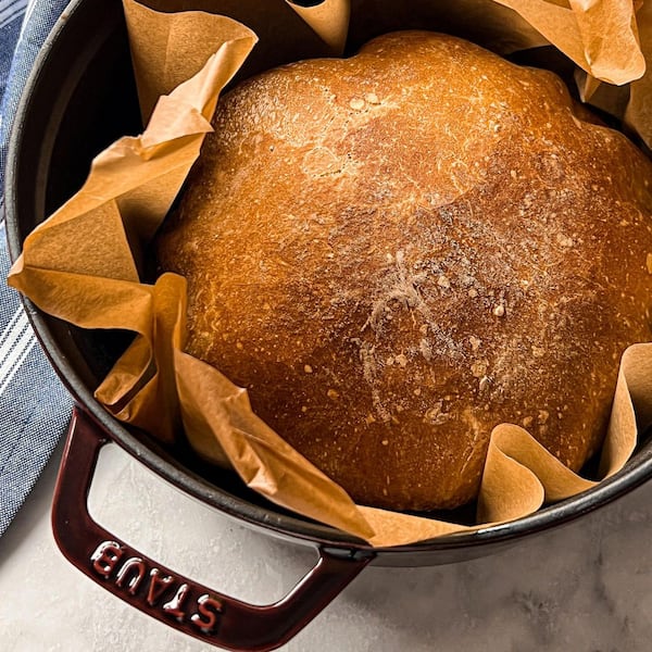 [eurodecor] Staub 1981 スイス製　大型　パン STAUB Cast Iron 7-qt Round Enameled Cast Iron Dutch Oven