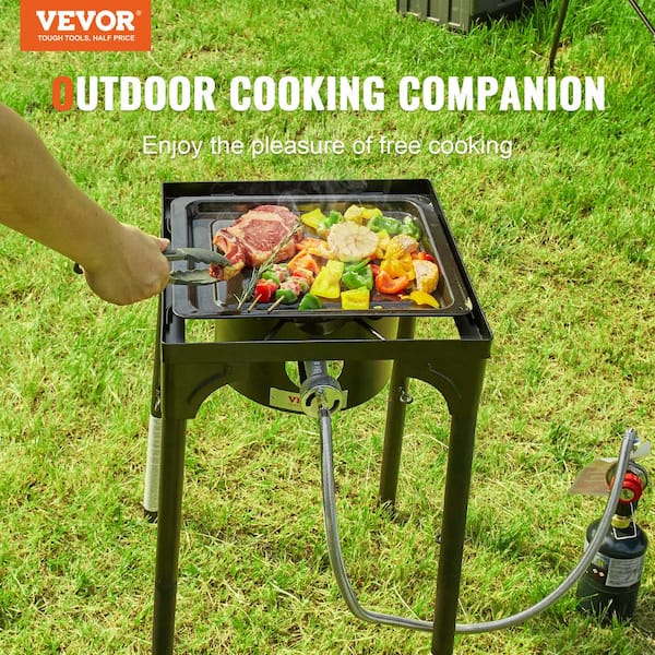 VEVOR Single Burner Outdoor Camping Stove 30,000-BTU Camping