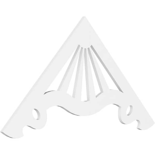 Ekena Millwork Marshall 1 in. D x 30 in. W x 60 in. L Signature Urethane Gable Pediment