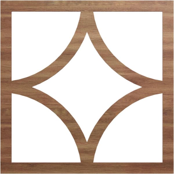 Ekena Millwork 0.25 in. x 14.125 in. x 22 in. Wood Medallion Moulding