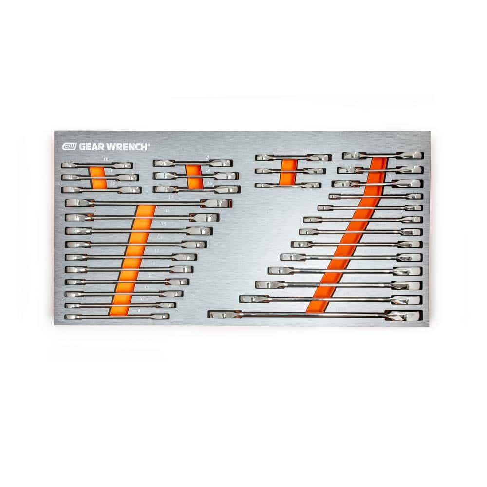 GEARWRENCH SAE/Metric Standard and Stubby Combination Ratcheting