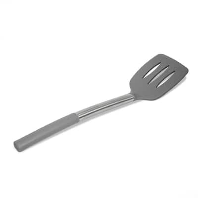 MARTHA STEWART Silicone Mini Spoonula in Gray 985116424M - The Home Depot