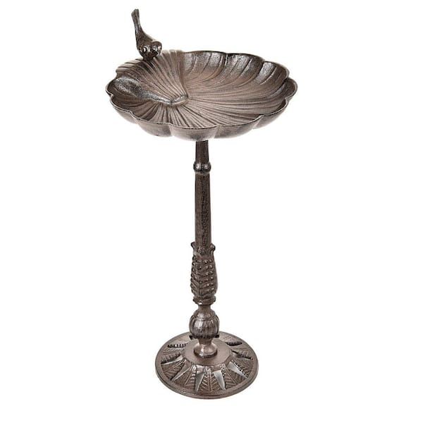 22 in. Bronze Iron Birdbath