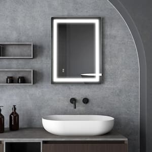 24 in. W x 32 in. H Rectangular Frameless LED Wall Mount Bathroom Vanity Mirror with Dimmer and Defogger