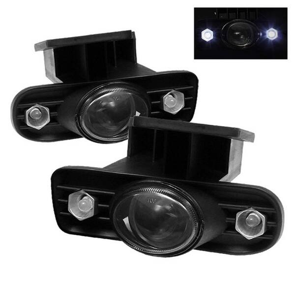 Spyder Auto GMC Sierra 1500/2500 99-02 / Sierra 1500HD/2500HD/3500/C3 01-02/GMC Yukon 00-06 LED Projector Fog Lights w/Switch-Smoke