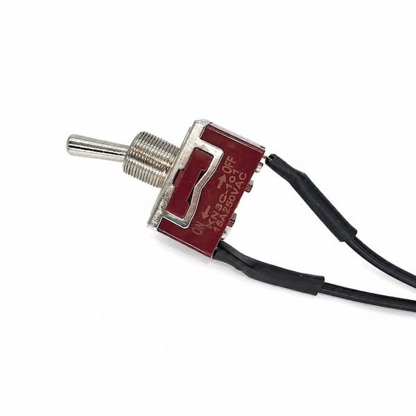8 Amp Single-Pole Toggle Switch Silver 1-Pack NHE-TS-2
