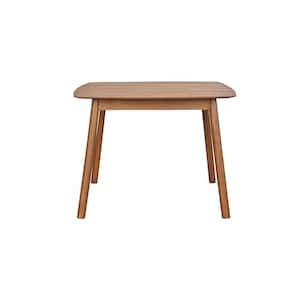 Lowry 39 in. Mid-Century Modern Style Square Solid Wood Kitchen Table