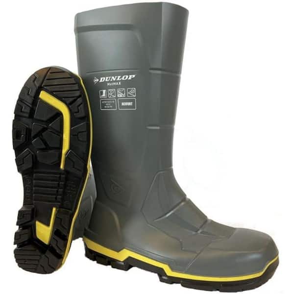 Unisex Acifort MetMAX 15 in. Steel Toe Cap PVC Rubber Boots-Dark Grey-Size 14