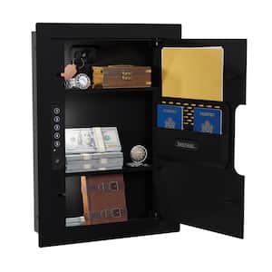 In-Wall Vault with Electronic Lock, Matte Black