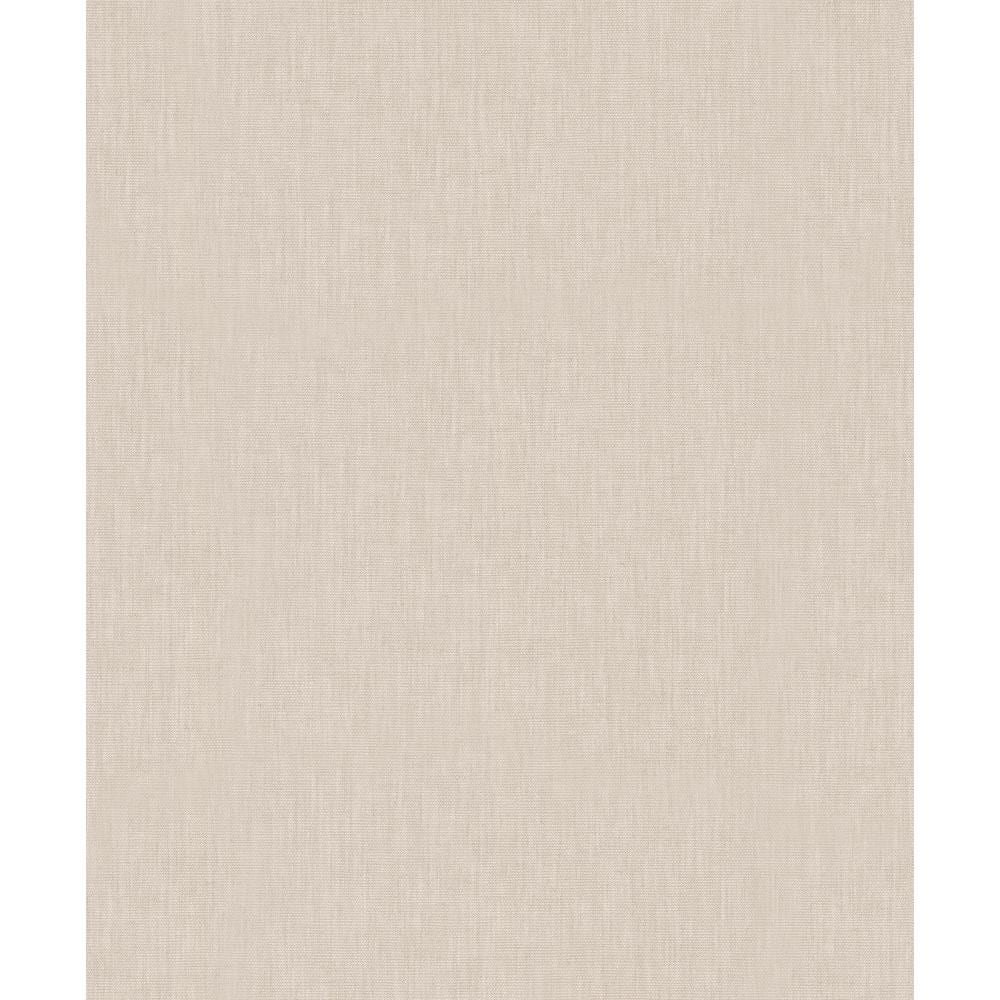Plain Linen Texture Effect Beige Matte Finish Vinyl on Non-Woven Non-Pasted