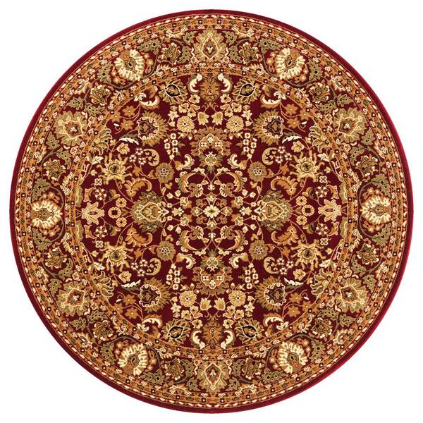 Concord Global Trading Persian Classics Mahal Red 8 ft. Round Area Rug