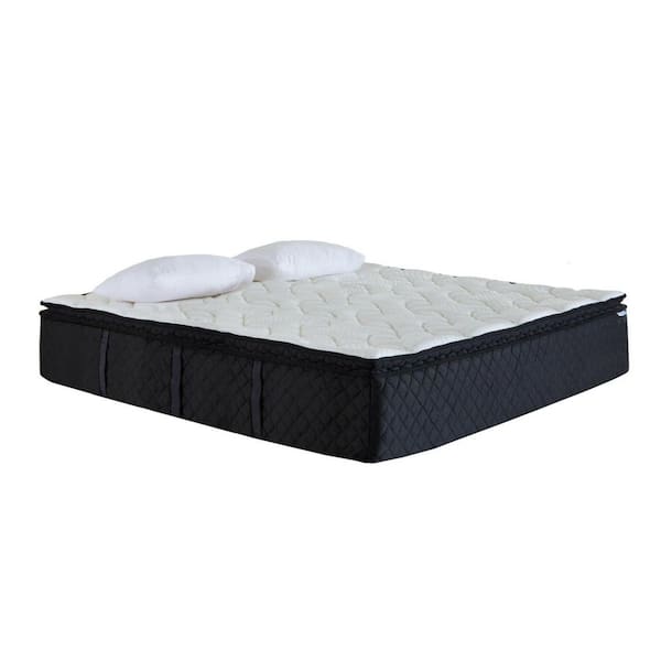 Unbranded King Soft Pillow Top with Charcoal and Copper Infused Memory Foam 14 in. Mattress