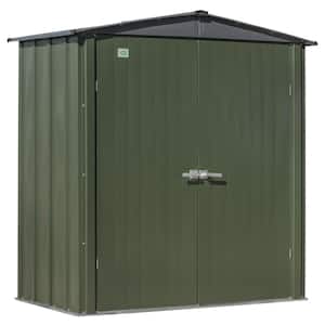 3 ft. W x 6 ft. D x 7 ft. H Metal Garden Storage Cabinet Shed 18 sq. ft.