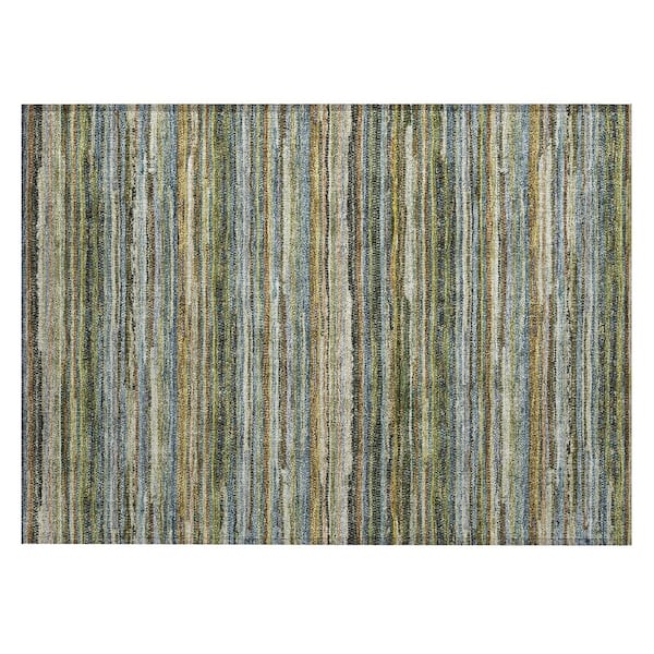 Chantille Machine Washable Indoor/Outdoor Abstract ACN2717 Green 2 ft. x 3 ft. Accent Rug