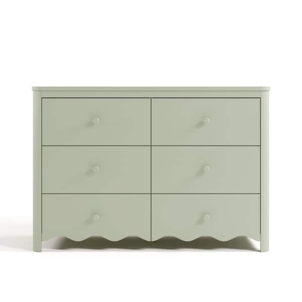 Casablanca 6 Drawer Dresser Color: Sage