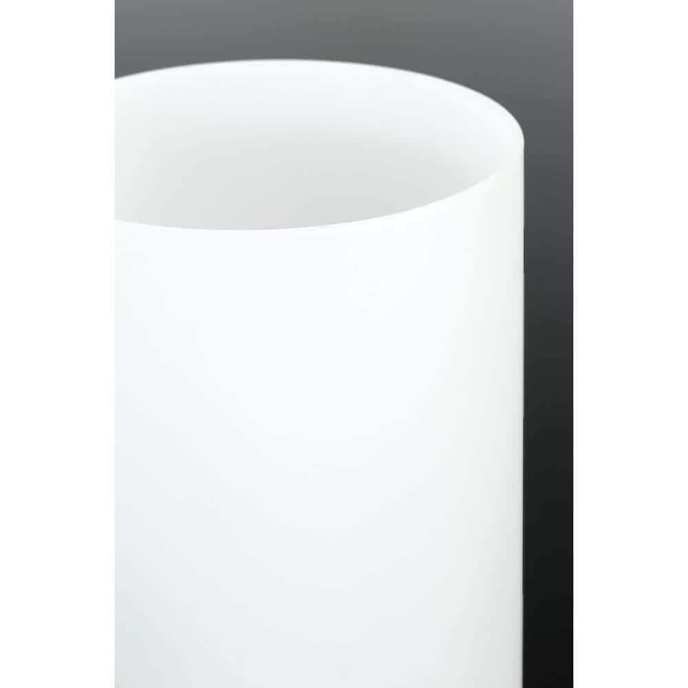 Graphite and Brushed Nickel Modern Wall Sconce with Etched Glass Shade