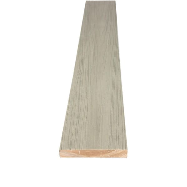 Deckorators Summit 1 in. x 6 in. x 20 ft. Glacier Gray Square Edge