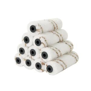 4 in. x 1/3 in. Microfiber Paint Roller Covers (10-Pack )