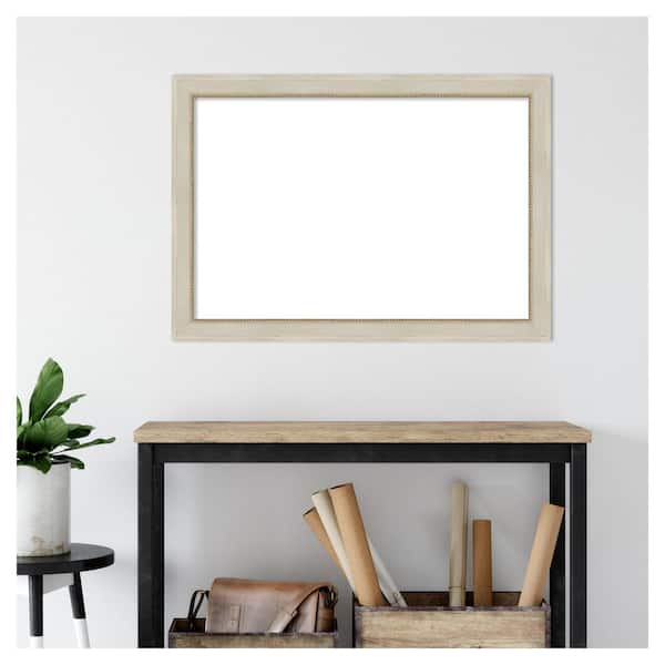 Amanti Art Parthenon Cream 40 in. x 28 in. Wood Framed Dry Erase