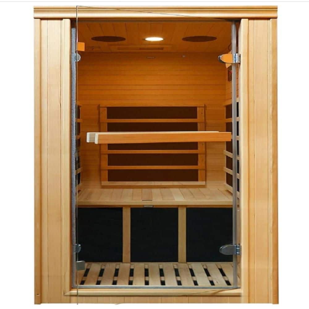 1-Person Indoor Hemlock Far Infrared Home Sauna