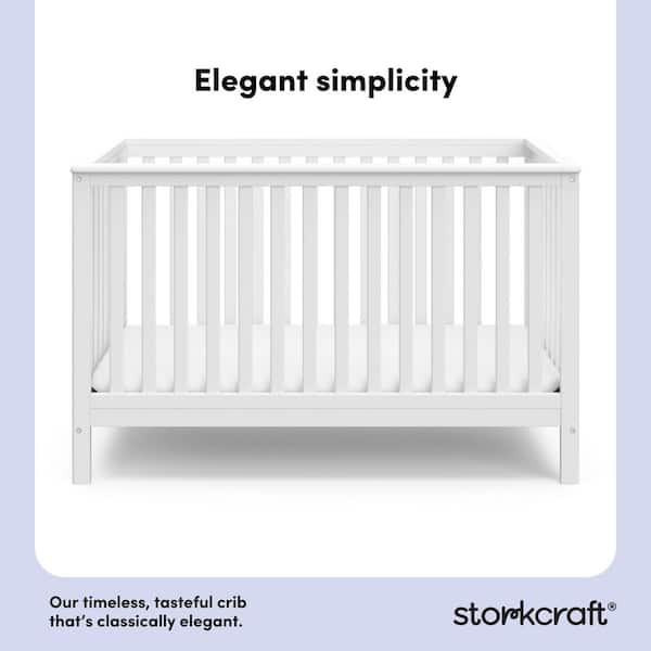 Storkcraft Hillcrest 4-in-1 Convertible Crib-White 04520-031