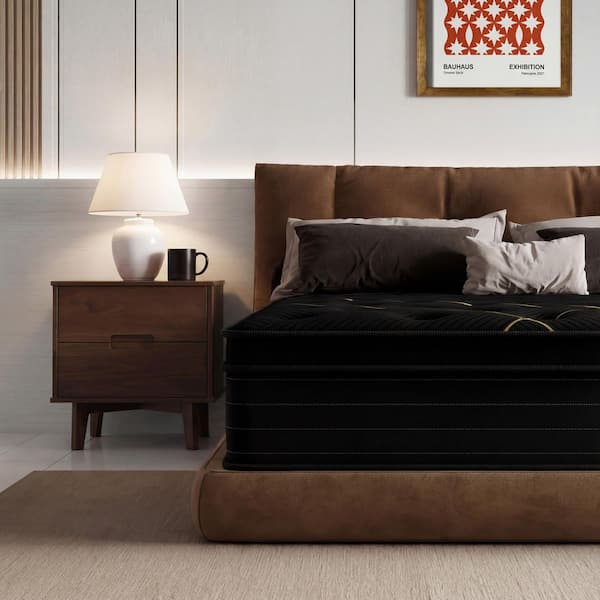 King Size Medium Firm 12 in. Cool Gel Memory Foam Hybrid Mattress with CertiPUR-US, SGS and OEKO-TEX