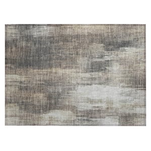 Chantille ACN567 Taupe 1 ft. 8 in. x 2 ft. 6 in. Machine Washable Indoor/Outdoor Geometric Area Rug
