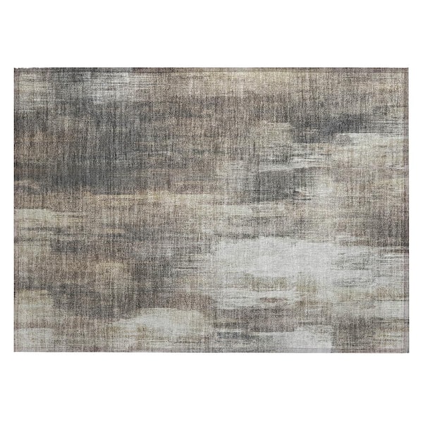 Addison Rugs Chantille ACN567 Taupe 1 ft. 8 in. x 2 ft. 6 in. Machine Washable Indoor/Outdoor Geometric Area Rug