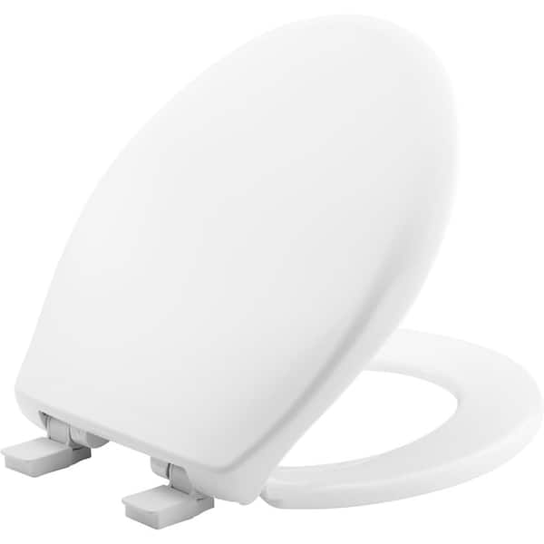 Bemis Affinity Lift Off Slow Close Round Plastic Closed Front Toilet Seat In White With Installation Tool 203slst 000 The Home Depot - Bemis Toilet Seat Fitting
