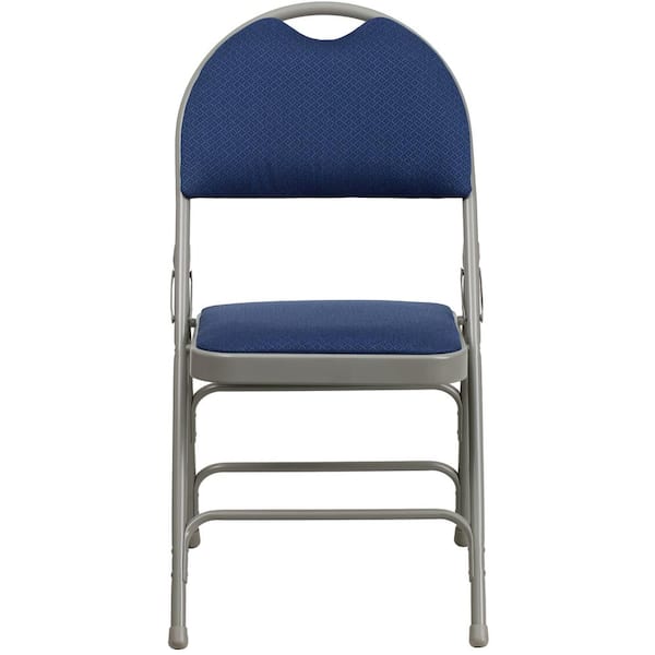 Carnegy Avenue Orange Marmalade Metal Folding Chair (2-Pack) CGA