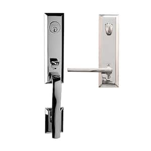 Bravura 971 Austin Entry Handleset with Right Handed Lever interior in Polished Chrome Finish