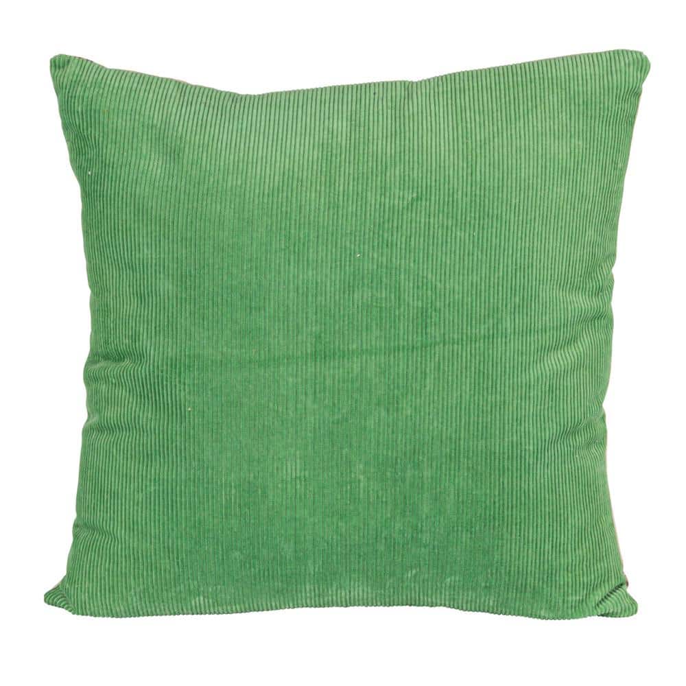 Botanical Embroidered Cotton Square Throw Pillow Set