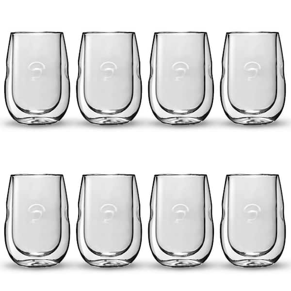 Moderna Artisan Series Double Wall Insulated Wine Glasses - Set of 4 Wine  and Beverage Glasses