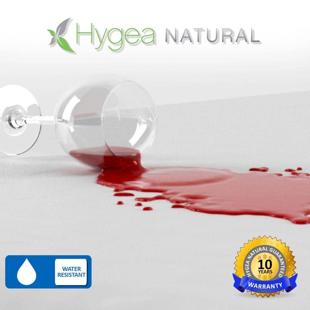 California King White Polyester Zippered Mattress Protector