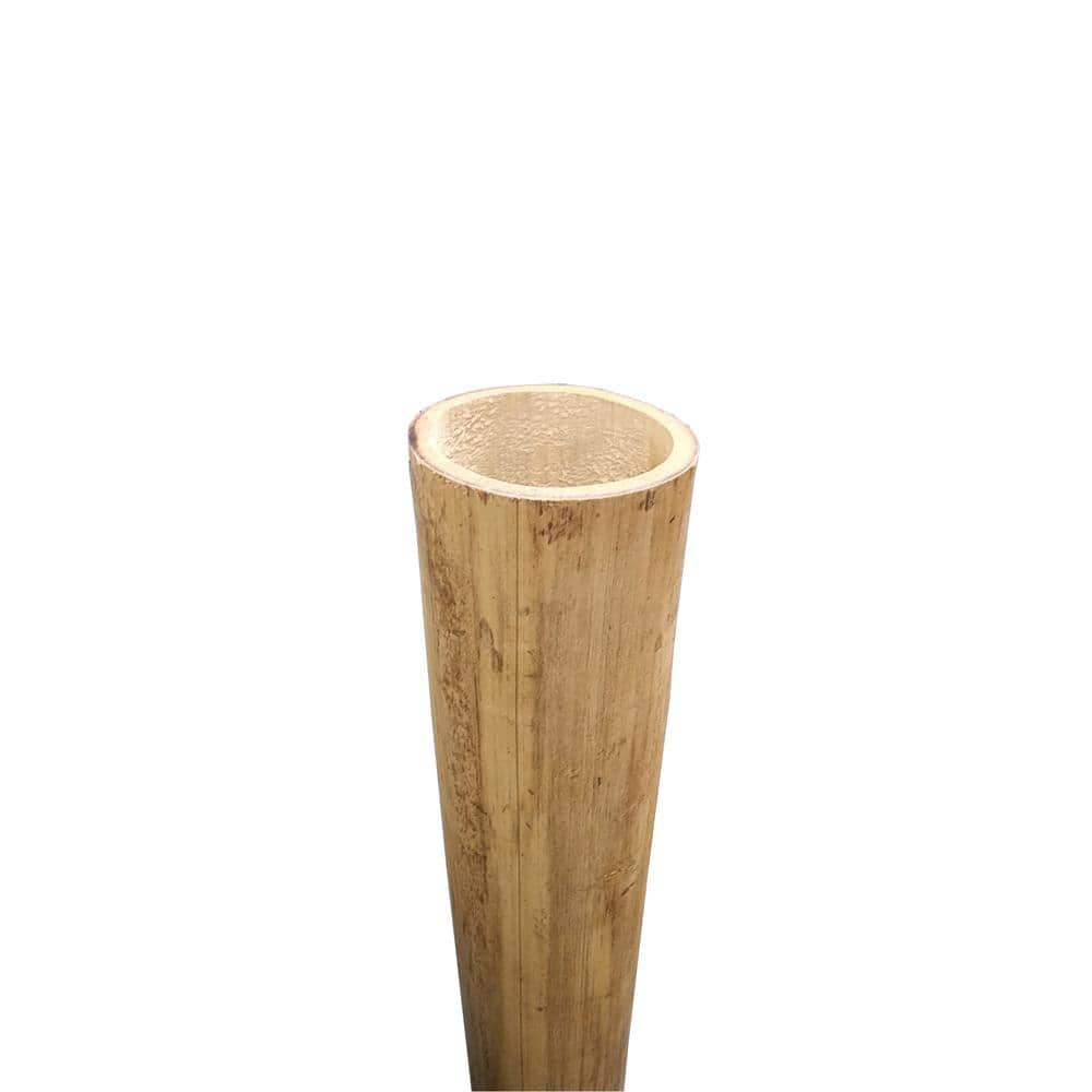 Tan Smooth Bamboo Wood Post, 6 ft Length