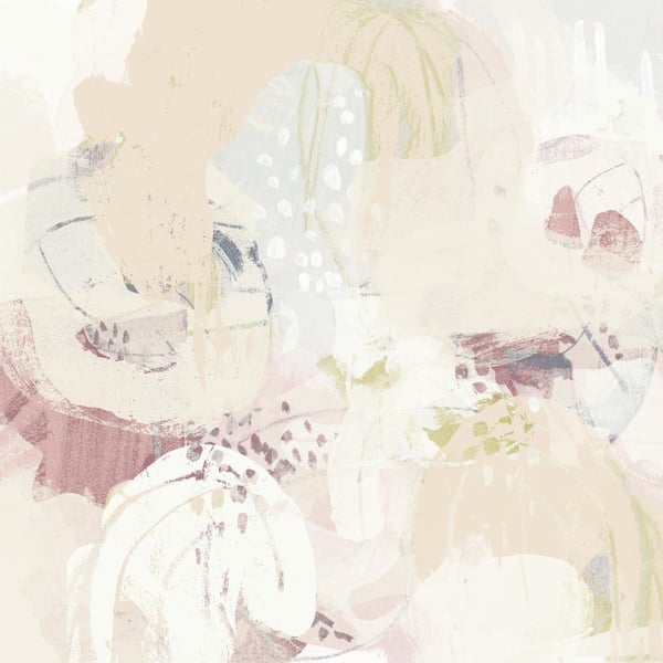 Giant Art 54 in. x 54 in. "Hanami I" by June Erica Vess Wall Art